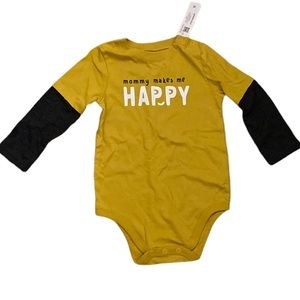Mommy Makes Me Happy Long Sleeved Bodysuit